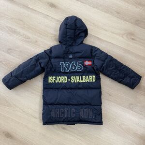 United Colors Of Benetton Kids' Down Puffer Parka Jacket Dark Blue Sz M 8